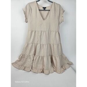 Elegant Cream Midi Dress